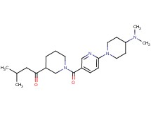 1-[1-({6-[4-(dimethylamino)piperidin-1-yl]pyridin-3-yl}carbonyl)piperidin-3-yl]-3-methylbutan-1-one