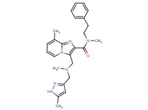 N,8-dimethyl-3-({methyl[(5-methyl-1H-pyrazol-3-yl)methyl]amino}methyl)-N-(2-phenylethyl)imidazo[1,2-a]pyridine-2-carboxamide