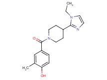 4-{[4-(1-ethyl-1H-imidazol-2-yl)-1-piperidinyl]carbonyl}-2-methylphenol