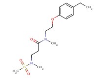 N-[2-(4-ethylphenoxy)ethyl]-N-methyl-3-[methyl(methylsulfonyl)amino]propanamide