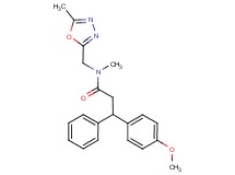 3-(4-methoxyphenyl)-N-methyl-N-[(5-methyl-1,3,4-oxadiazol-2-yl)methyl]-3-phenylpropanamide
