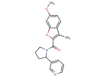3-{1-[(6-methoxy-3-methyl-1-benzofuran-2-yl)carbonyl]-2-pyrrolidinyl}pyridine