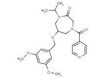 6-[(3,5-dimethoxybenzyl)oxy]-4-isonicotinoyl-1-isopropyl-1,4-diazepan-2-one