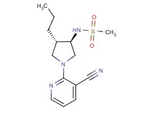 N-[(3R*,4S*)-1-(3-cyano-2-pyridinyl)-4-propyl-3-pyrrolidinyl]methanesulfonamide