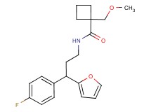 N-[3-(4-fluorophenyl)-3-(2-furyl)propyl]-1-(methoxymethyl)cyclobutanecarboxamide