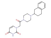 1-{2-oxo-2-[4-(1,2,3,4-tetrahydro-2-naphthalenyl)-1-piperazinyl]ethyl}-2,4(1H,3H)-pyrimidinedione