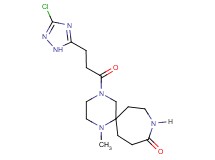 4-[3-(3-chloro-1H-1,2,4-triazol-5-yl)propanoyl]-1-methyl-1,4,9-triazaspiro[5.6]dodecan-10-one