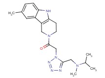 N-methyl-N-({1-[2-(8-methyl-1,3,4,5-tetrahydro-2H-pyrido[4,3-b]indol-2-yl)-2-oxoethyl]-1H-tetrazol-5-yl}methyl)-2-propanamine