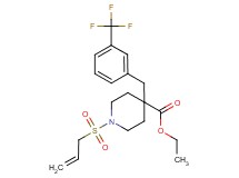 ethyl 1-(allylsulfonyl)-4-[3-(trifluoromethyl)benzyl]-4-piperidinecarboxylate