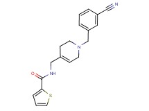 N-{[1-(3-cyanobenzyl)-1,2,3,6-tetrahydropyridin-4-yl]methyl}thiophene-2-carboxamide