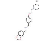 (1,3-benzodioxol-5-ylmethyl){4-[2-(3-methylpiperidin-1-yl)ethoxy]benzyl}amine