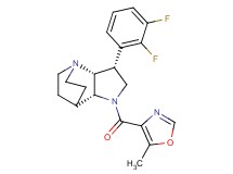 (3R*,3aR*,7aR*)-3-(2,3-difluorophenyl)-1-[(5-methyl-1,3-oxazol-4-yl)carbonyl]octahydro-4,7-ethanopyrrolo[3,2-b]pyridine