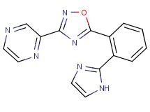 2-{5-[2-(1H-imidazol-2-yl)phenyl]-1,2,4-oxadiazol-3-yl}pyrazine trifluoroacetate