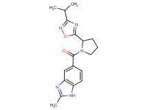 5-{[2-(3-isopropyl-1,2,4-oxadiazol-5-yl)-1-pyrrolidinyl]carbonyl}-2-methyl-1H-benzimidazole