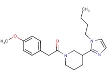 3-(1-butyl-1H-imidazol-2-yl)-1-[(4-methoxyphenyl)acetyl]piperidine