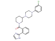 1-(3-chlorophenyl)-4-{1-[2-(1H-imidazol-2-yl)benzoyl]-3-piperidinyl}piperazine