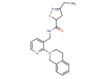 N-{[2-(3,4-dihydroisoquinolin-2(1H)-yl)pyridin-3-yl]methyl}-3-ethyl-4,5-dihydroisoxazole-5-carboxamide