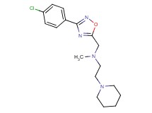 N-{[3-(4-chlorophenyl)-1,2,4-oxadiazol-5-yl]methyl}-N-methyl-2-(1-piperidinyl)ethanamine