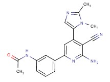 N-{3-[6-amino-5-cyano-4-(1,2-dimethyl-1H-imidazol-5-yl)pyridin-2-yl]phenyl}acetamide