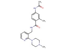 4-(acetylamino)-2-methyl-N-{[2-(4-methylpiperazin-1-yl)pyridin-3-yl]methyl}benzamide