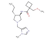 1-(methoxymethyl)-N-{rel-(3R,4S)-1-[(1-methyl-1H-imidazol-5-yl)methyl]-4-propyl-3-pyrrolidinyl}cyclobutanecarboxamide dihydrochloride