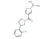 4-{[3-(2-chlorophenyl)-1-pyrrolidinyl]carbonyl}-1-isopropyl-1H-pyrazole