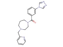 1-(2-pyridinylmethyl)-4-[3-(4H-1,2,4-triazol-4-yl)benzoyl]-1,4-diazepane