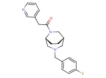(1S*,5R*)-3-(4-fluorobenzyl)-6-(3-pyridinylacetyl)-3,6-diazabicyclo[3.2.2]nonane