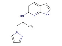 N-[1-methyl-2-(1H-pyrazol-1-yl)ethyl]-1H-pyrrolo[2,3-b]pyridin-6-amine