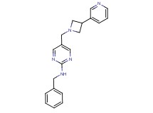 N-benzyl-5-{[3-(3-pyridinyl)-1-azetidinyl]methyl}-2-pyrimidinamine