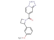 7-{[2-(3-methoxyphenyl)azetidin-1-yl]carbonyl}tetrazolo[1,5-a]pyridine