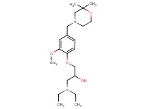 1-(diethylamino)-3-{4-[(2,2-dimethylmorpholin-4-yl)methyl]-2-methoxyphenoxy}propan-2-ol