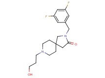 2-(3,5-difluorobenzyl)-8-(3-hydroxypropyl)-2,8-diazaspiro[4.5]decan-3-one