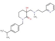 3-hydroxy-1-(4-isopropylbenzyl)-3-{[methyl(2-pyridin-2-ylethyl)amino]methyl}piperidin-2-one