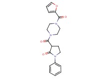 3-{[4-(2-furoyl)-1-piperazinyl]carbonyl}-1-phenyl-2-pyrrolidinone