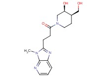 (3S*,4R*)-4-(hydroxymethyl)-1-[3-(3-methyl-3H-imidazo[4,5-b]pyridin-2-yl)propanoyl]-3-piperidinol