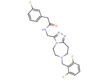 N-{[7-(2,6-difluorobenzyl)-6,7,8,9-tetrahydro-5H-[1,2,4]triazolo[4,3-d][1,4]diazepin-3-yl]methyl}-2-(3-fluorophenyl)acetamide