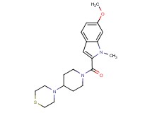 6-methoxy-1-methyl-2-[(4-thiomorpholin-4-ylpiperidin-1-yl)carbonyl]-1H-indole