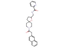 N-({8-[2-(2-naphthyl)acetyl]-1-oxa-8-azaspiro[4.5]dec-2-yl}methyl)-2-pyridinecarboxamide