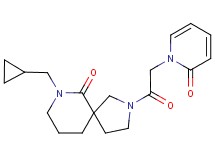 7-(cyclopropylmethyl)-2-[(2-oxopyridin-1(2H)-yl)acetyl]-2,7-diazaspiro[4.5]decan-6-one
