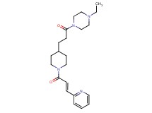 1-ethyl-4-(3-{1-[(2E)-3-(2-pyridinyl)-2-propenoyl]-4-piperidinyl}propanoyl)piperazine