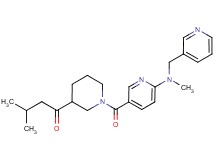 3-methyl-1-[1-({6-[methyl(pyridin-3-ylmethyl)amino]pyridin-3-yl}carbonyl)piperidin-3-yl]butan-1-one