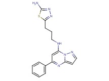 N-[3-(5-amino-1,3,4-thiadiazol-2-yl)propyl]-5-phenylpyrazolo[1,5-a]pyrimidin-7-amine