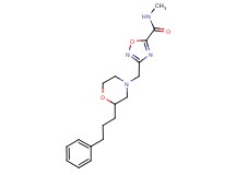 N-methyl-3-{[2-(3-phenylpropyl)-4-morpholinyl]methyl}-1,2,4-oxadiazole-5-carboxamide