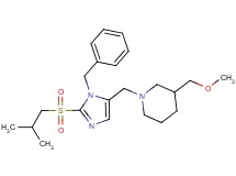 1-{[1-benzyl-2-(isobutylsulfonyl)-1H-imidazol-5-yl]methyl}-3-(methoxymethyl)piperidine