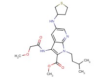 methyl 3-[(methoxyacetyl)amino]-1-(3-methylbutyl)-5-(tetrahydro-3-thienylamino)-1H-pyrrolo[2,3-b]pyridine-2-carboxylate