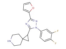 1-[1-(3,4-difluorophenyl)-3-(2-furyl)-1H-1,2,4-triazol-5-yl]-6-azaspiro[2.5]octane