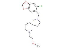 2-[(6-chloro-1,3-benzodioxol-5-yl)methyl]-7-(2-methoxyethyl)-2,7-diazaspiro[4.5]decane