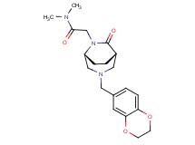 2-[(1S*,5R*)-3-(2,3-dihydro-1,4-benzodioxin-6-ylmethyl)-7-oxo-3,6-diazabicyclo[3.2.2]non-6-yl]-N,N-dimethylacetamide