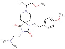 3-[2-(dimethylamino)ethyl]-8-(2-methoxy-1-methylethyl)-1-[2-(4-methoxyphenyl)ethyl]-1,3,8-triazaspiro[4.5]decane-2,4-dione